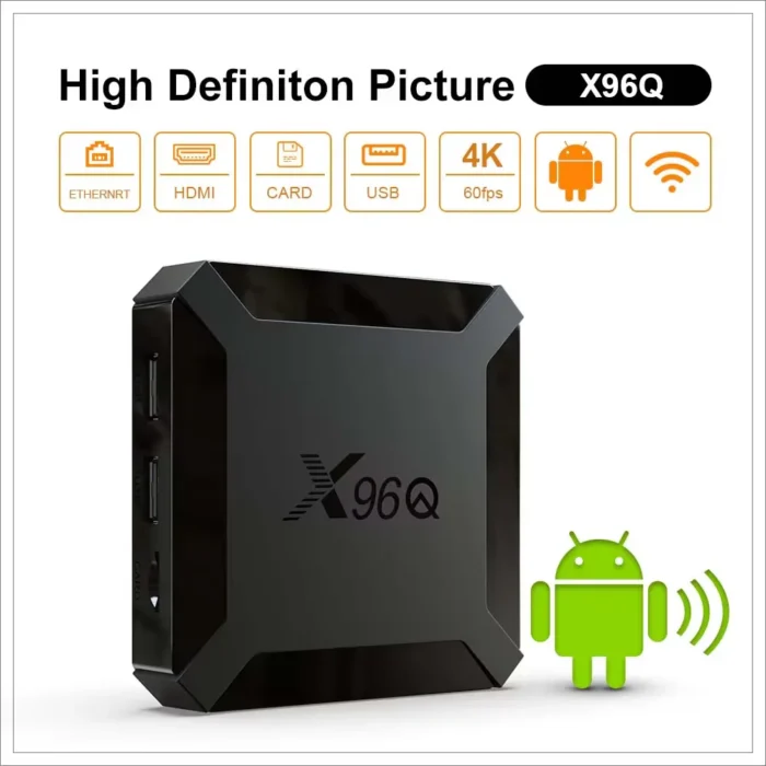 Hot X96Q Android 4K Fast Smart TV BOX 2GB 16GB Allwinner H313 Quad Core Set top box Suitable for various TV BOXS 1GB8GB - Image 1