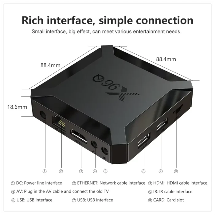 Hot X96Q Android 4K Fast Smart TV BOX 2GB 16GB Allwinner H313 Quad Core Set top box Suitable for various TV BOXS 1GB8GB - Image 6