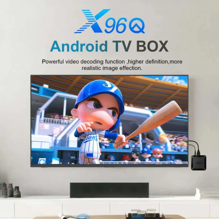 Hot X96Q Android 4K Fast Smart TV BOX 2GB 16GB Allwinner H313 Quad Core Set top box Suitable for various TV BOXS 1GB8GB - Image 2